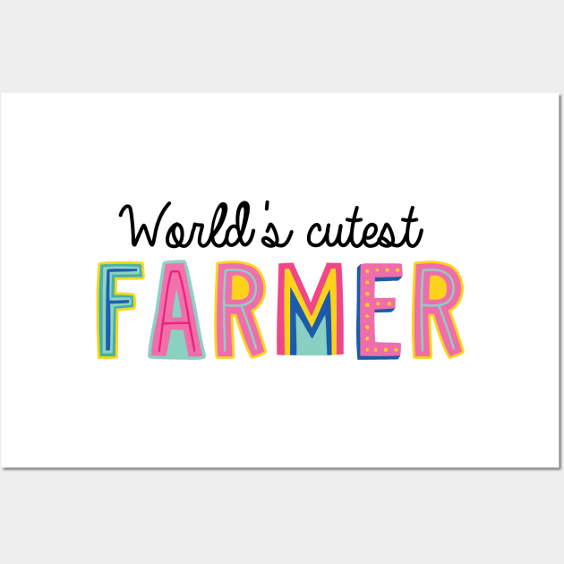 Farmer Gifts | World's cutest Farmer Wall Art by BetterManufaktur